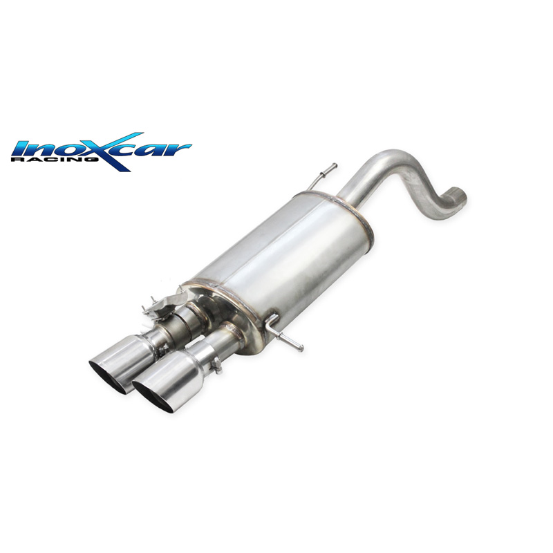 100% Inox Échappement Sport sur mesure pour Hyundai i20 N 1.6 Turbo (204cv) 2020- 2x90mm Racing