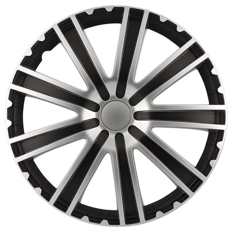 Jeu d'enjoliveurs Toro 16-inch noir/argent