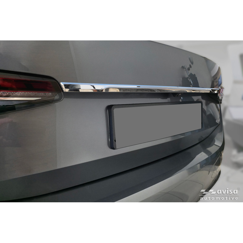 Avisa Revêtement d'habillage du hayon du coffre inox Chrome sur mesure pour Skoda Superb IV Liftback (NZ3) 2024-