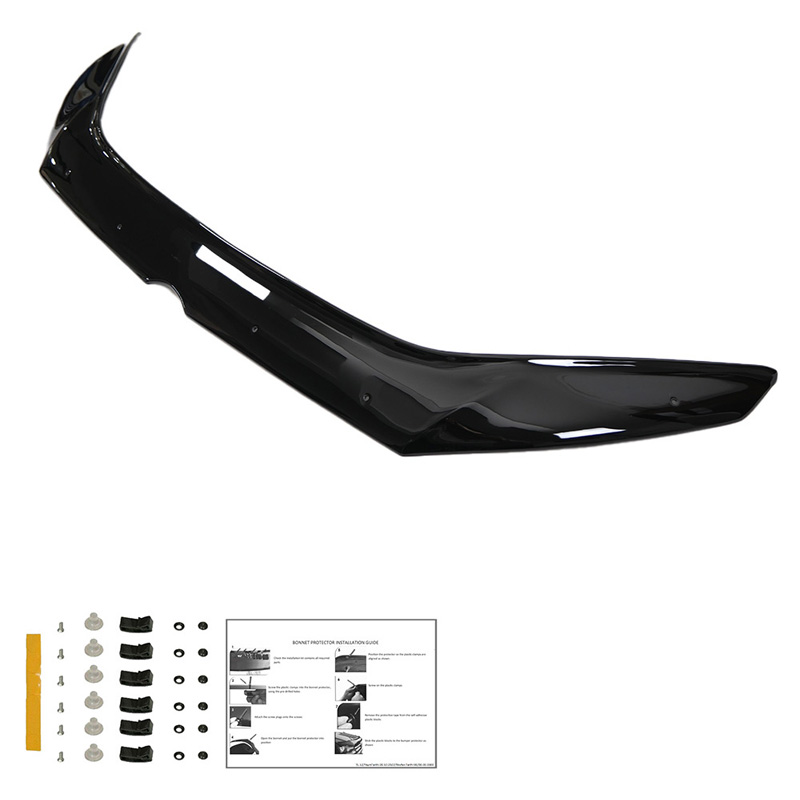 Protection du capot sur mesure pour Volkswagen Caddy MK3 Facelift 2010-2015 - Noir brillant