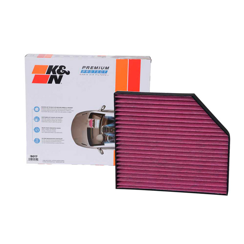 K&N Filtre à Air d'Habitacle Jetable Premium sur mesure pour Audi/Porsche divers modèles (DVF5017)
