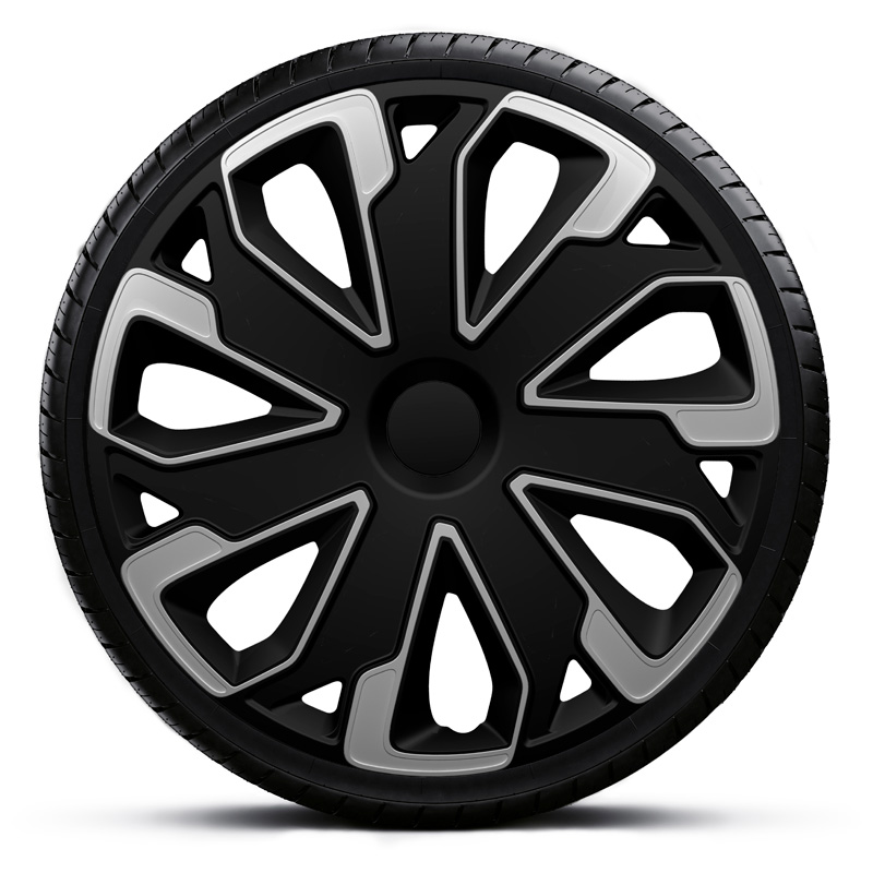 Jeu d'enjoliveurs Ultimo 13-inch argent/noir