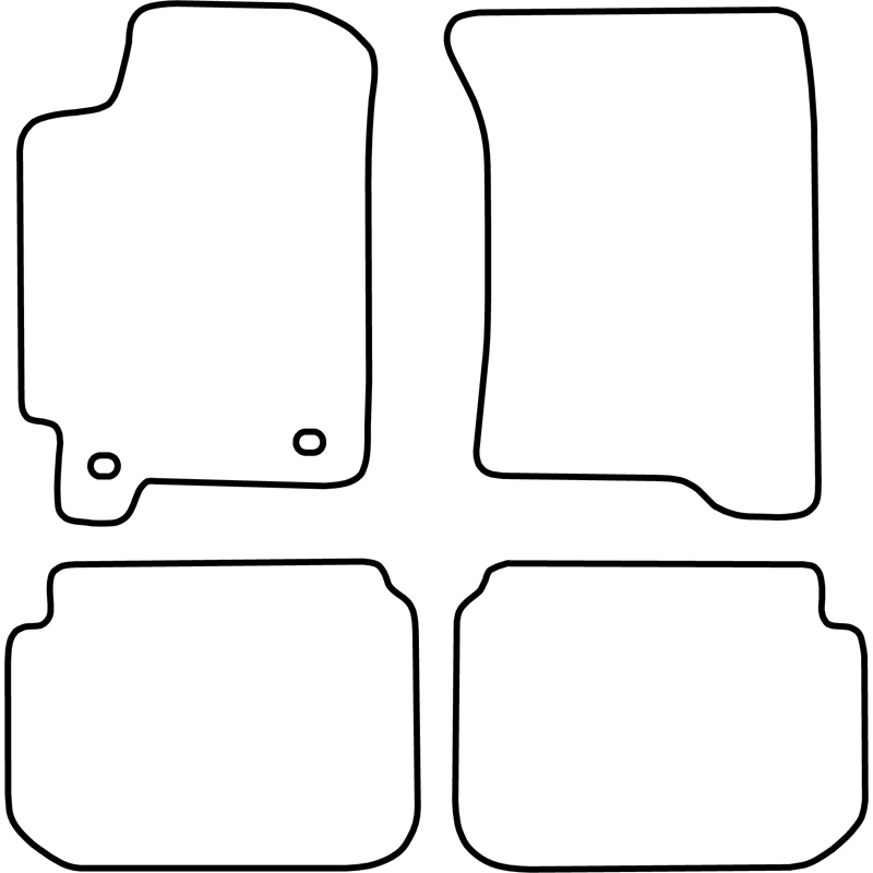 Set de tapis de sol sur mesure pour Subaru Impreza 1993-2000 (Typ GL)