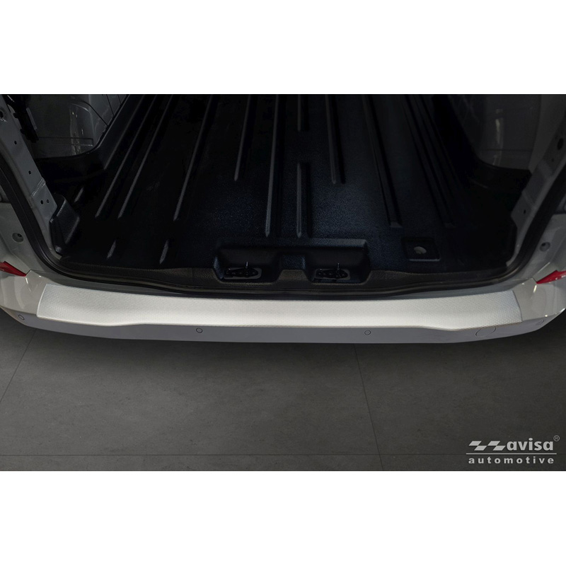 Avisa Protection de seuil arrière inox sur mesure pour Ford Transit Custom II / Tourneo Custom II 2023- & VW Transporter T7 2024- '5WL'