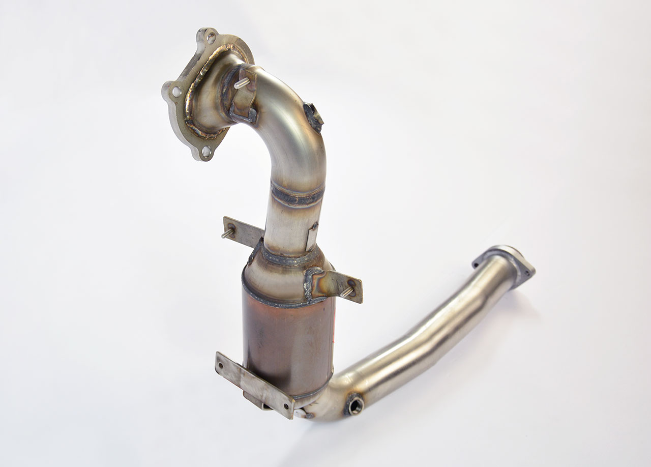 595 ABARTH 1.4T "Pista" (160 Hp) 2016 Turbo downpipe kit + Metallic catalytic converter