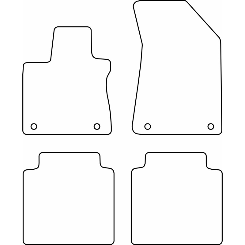 Set de tapis de sol sur mesure pour MG (E)HS II 2024- excl. PHEV