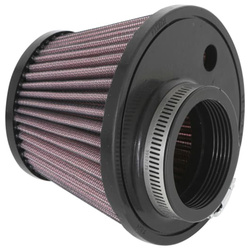 K&N Filtre à Air Universel Conique 60mm raccordement décentrée, 132mm de base, 89mm en haut, 95mm hauteur (RU-1624)