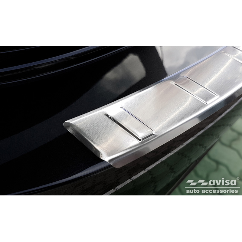 Protection de seuil arrière inox sur mesure pour Volkswagen ID.3 2020-2023 & FL 2023- 'Ribs'