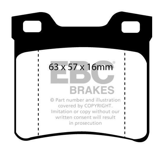 EBC Brakes PEUGEOT 406 Coupe 2.2 TD 2001-2004 Remblokken achterz