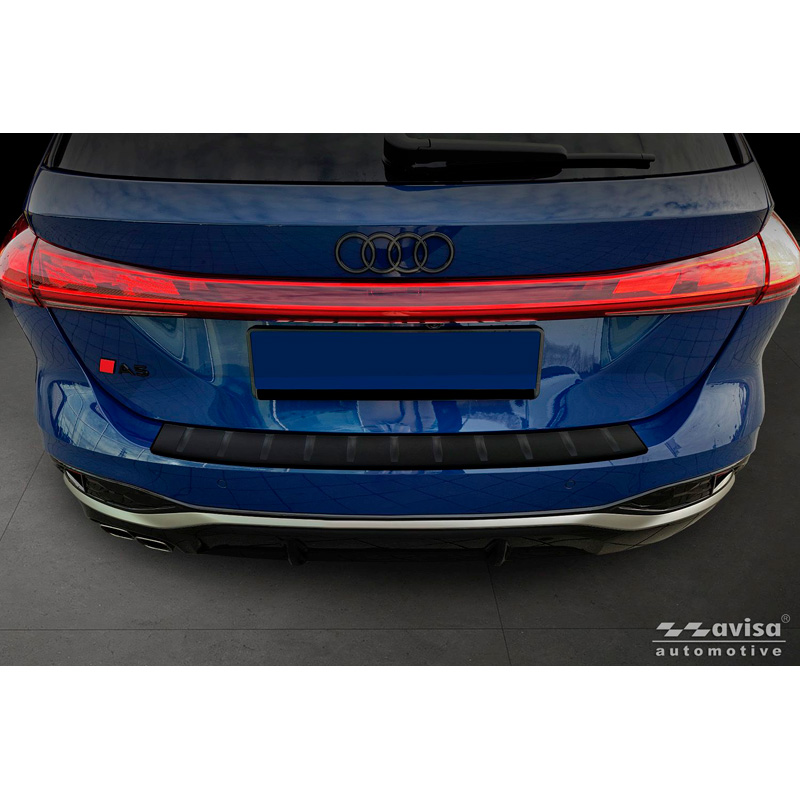 Avisa Protection de Seuil de Coffre Acier Inox sur mesure pour Audi A5 Avant (B10) 2024- - Noir Mat