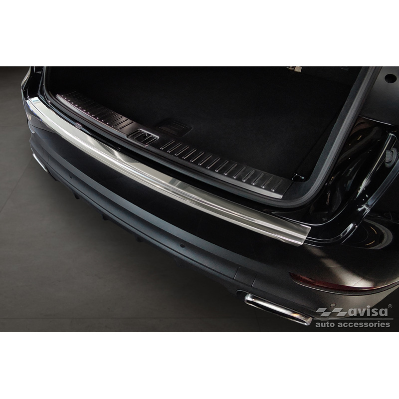 Protection de seuil arrière inox sur mesure pour Porsche Cayenne III 2017-