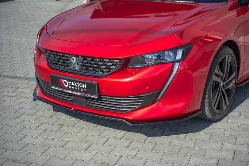 Voorspoiler Peugeot 508 Maxton Design glans zwart V.1