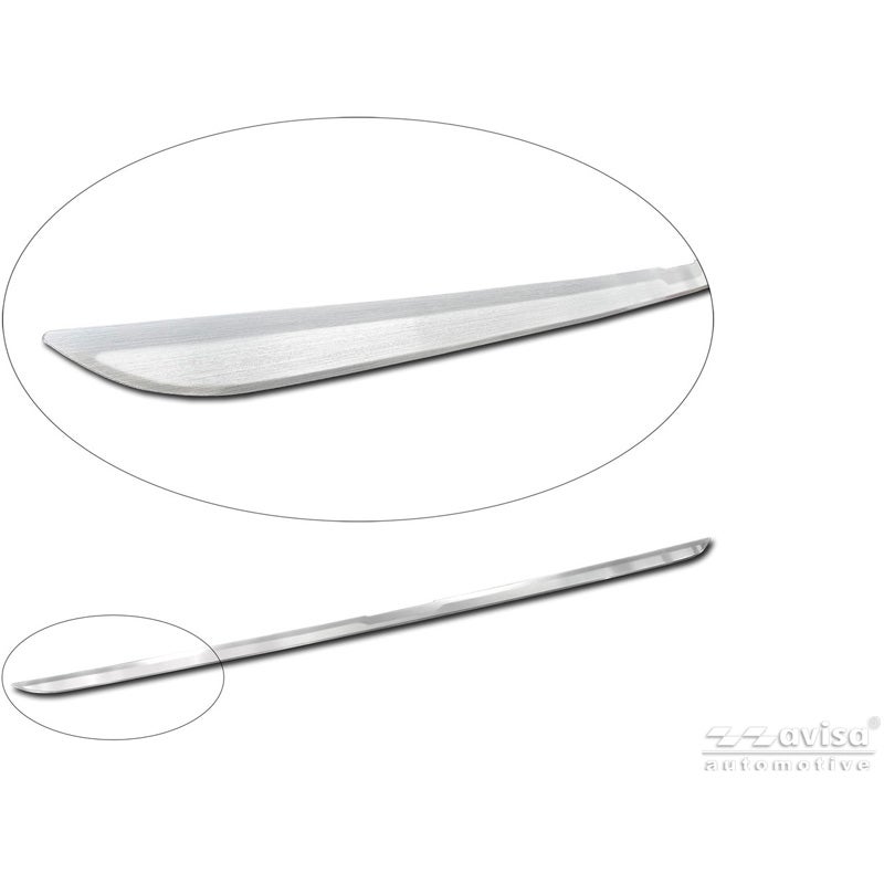 Avisa Moulure de hayon en inox brossé sur mesure pour Ford Tourneo Custom (V710) 2023-