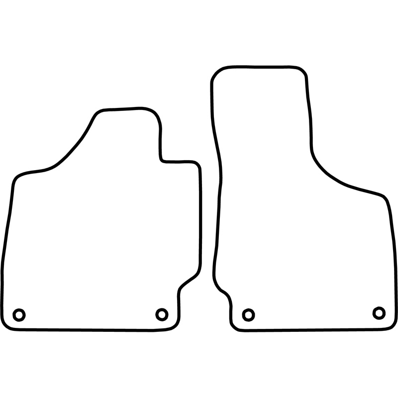 Set de tapis de sol sur mesure pour Audi TT 2006-2013 (seulement avant)