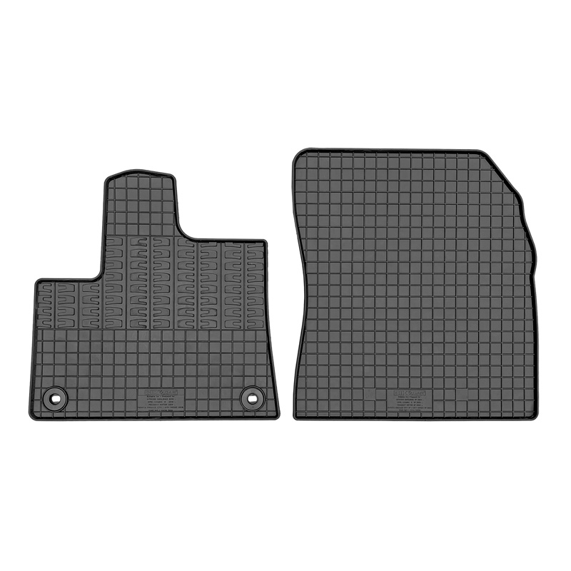 Set tapis de caoutchouc sur mesure pour Citroën Berlingo & Opel Combo & Peugeot Rifter & Toyota Proace CIty/Verso 2024- (2-pièces + points de fixage)