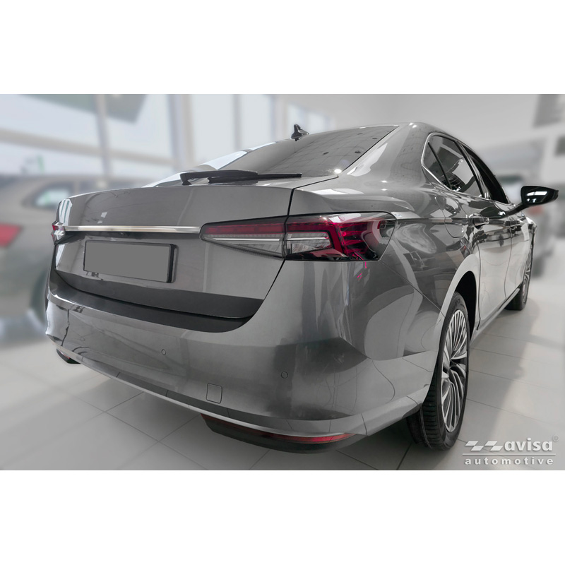 Avisa Revêtement d'habillage du hayon du coffre inox brossé sur mesure pour Skoda Superb IV Liftback (NZ3) 2024-