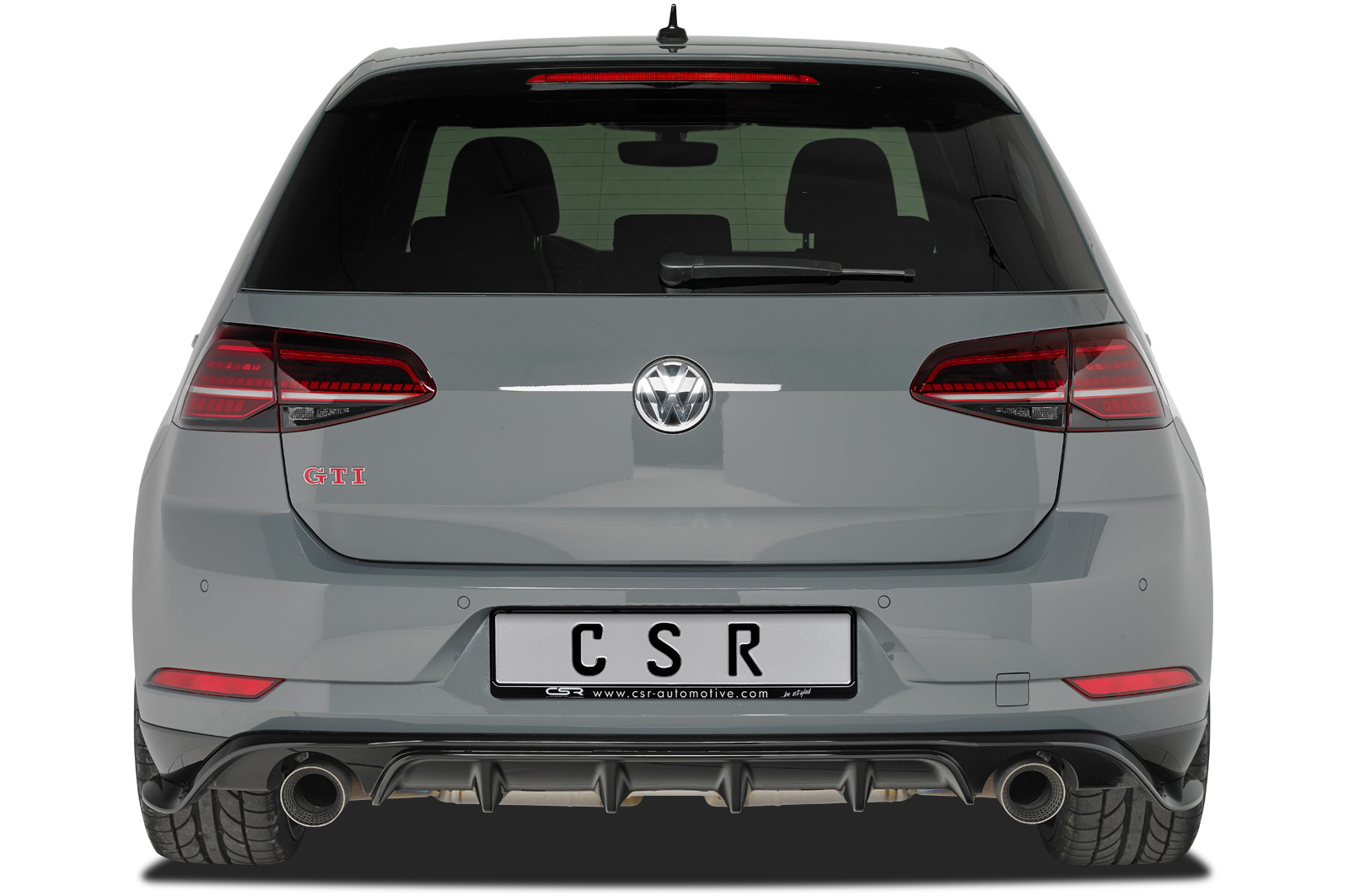 Diffuser Volkswagen Golf  7 GTI 17-21 CSR TCR Look Glans Zwart