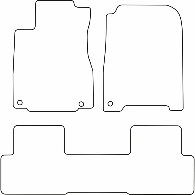 Set de tapis de sol en velours sur mesure pour Honda CR-V 2013-2018