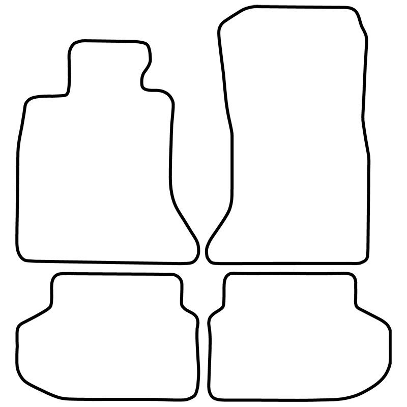 Set de tapis de sol en velours sur mesure pour BMW Série 5 (F10) 2014-