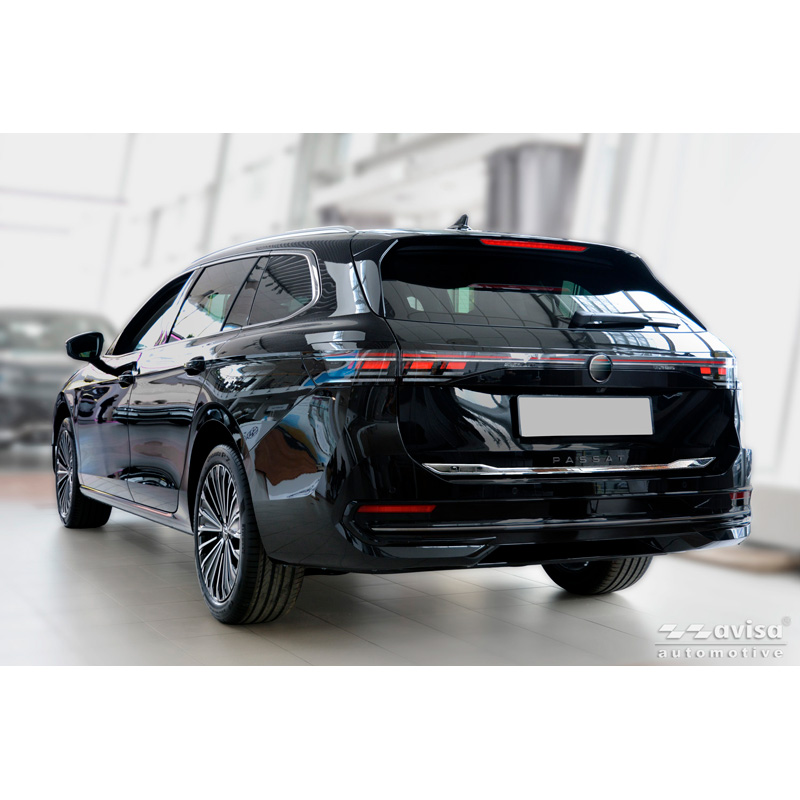 Avisa Revêtement d'habillage du hayon du coffre inox Chrome sur mesure pour Volkswagen Passat Variant (CJ5) 2024-