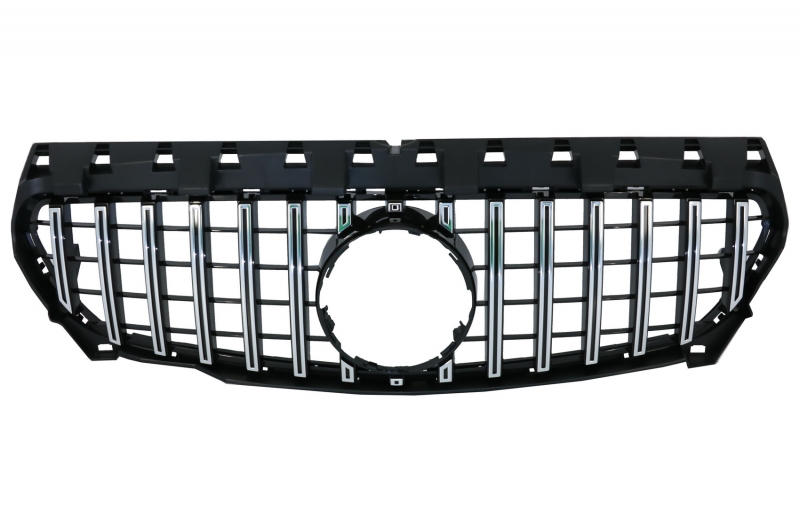 Grill Mercedes CLA C117 13-16 Chroom Zwart GT Look