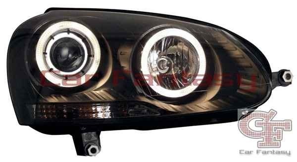 Phares VW Golf V Angel Eyes noire