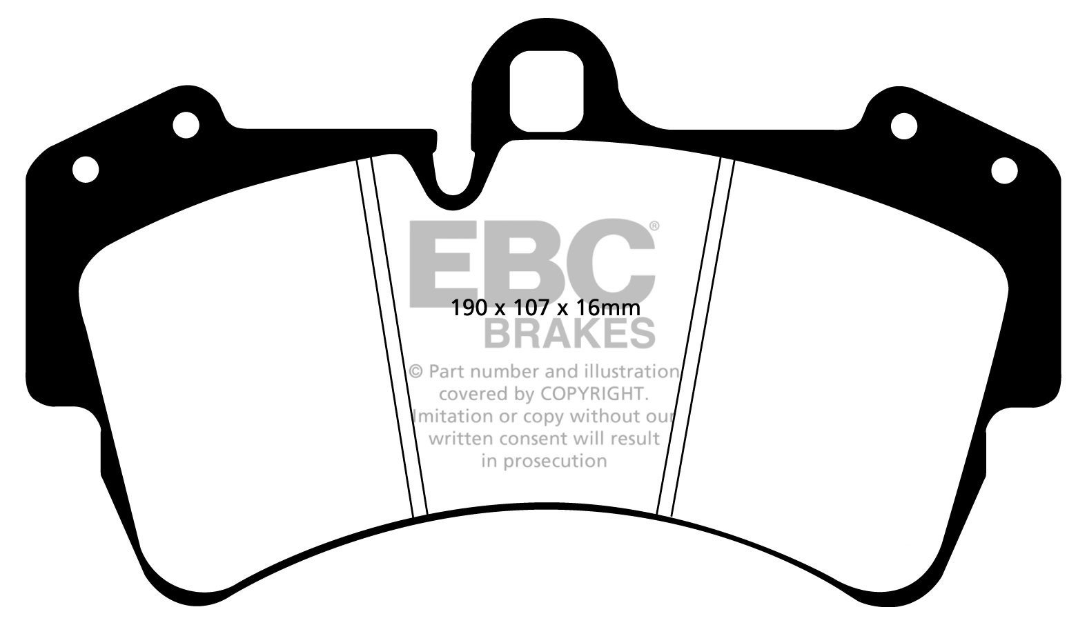 EBC Brakes VW Touareg 3.2 2002-2006 Remblokken voorzijde yellows