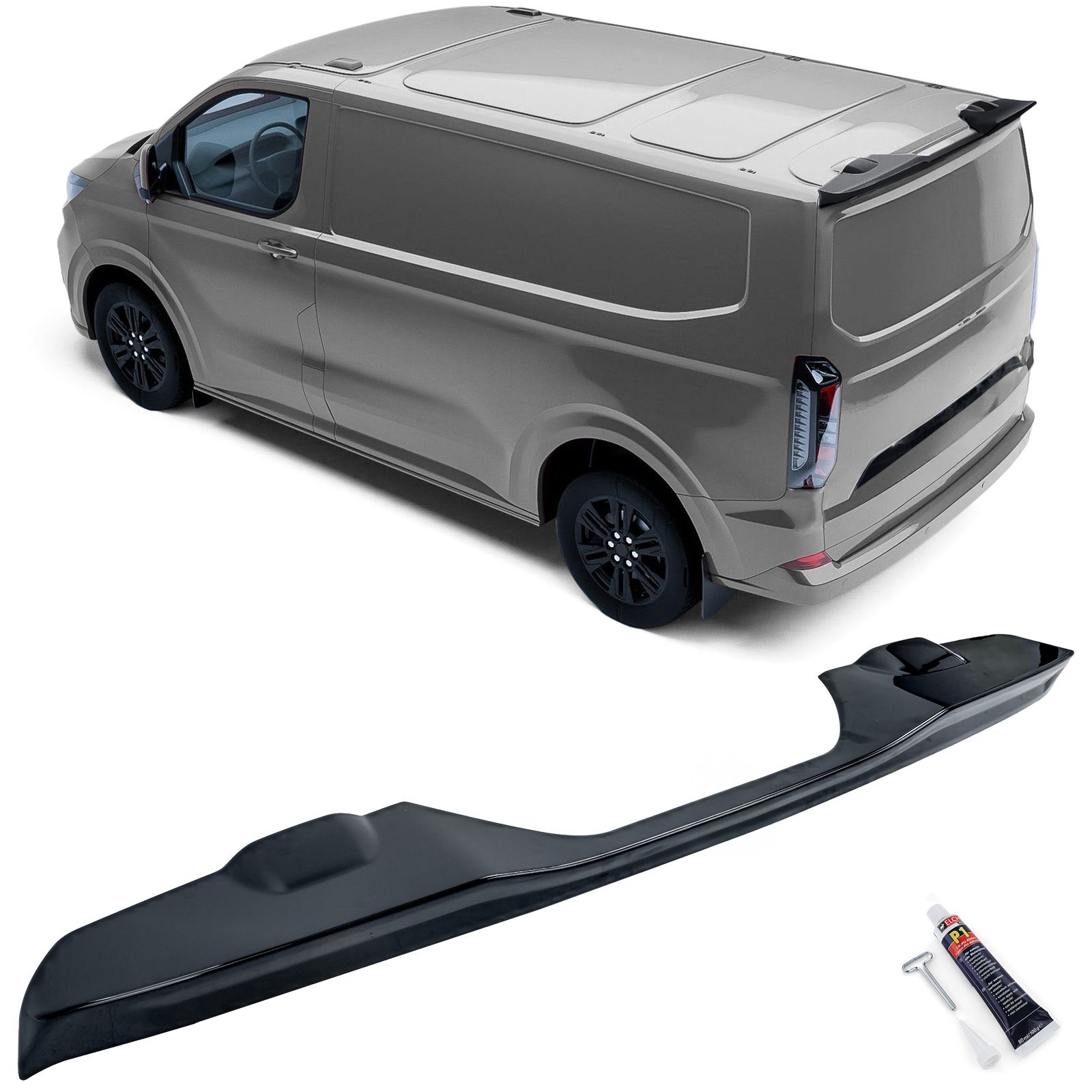 Becquet de toit sur mesure pour Ford Transit Custom 2012- (avec 2 portes arrières) (PU)