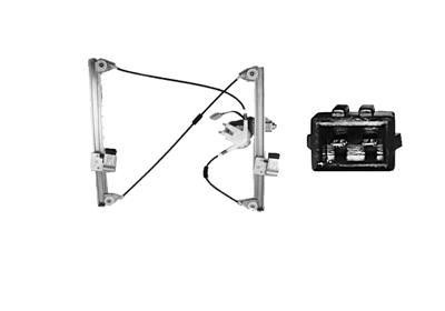 raammechanisme, incl motor, rechts Seat Arosa, 1997-2000