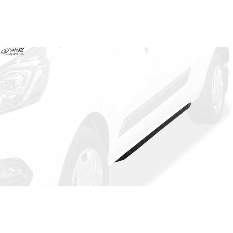 Jupes latérales 'Slim' sur mesure pour Ford Transit MK7 2014-2018 & 2018- (ABS noir luisant)