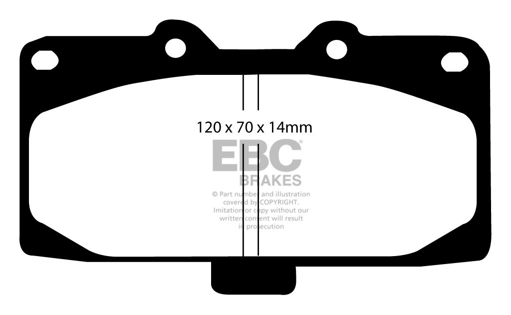 EBC Brakes NISSAN 180SX 2.0 91-99 Remblokken voorzijde
