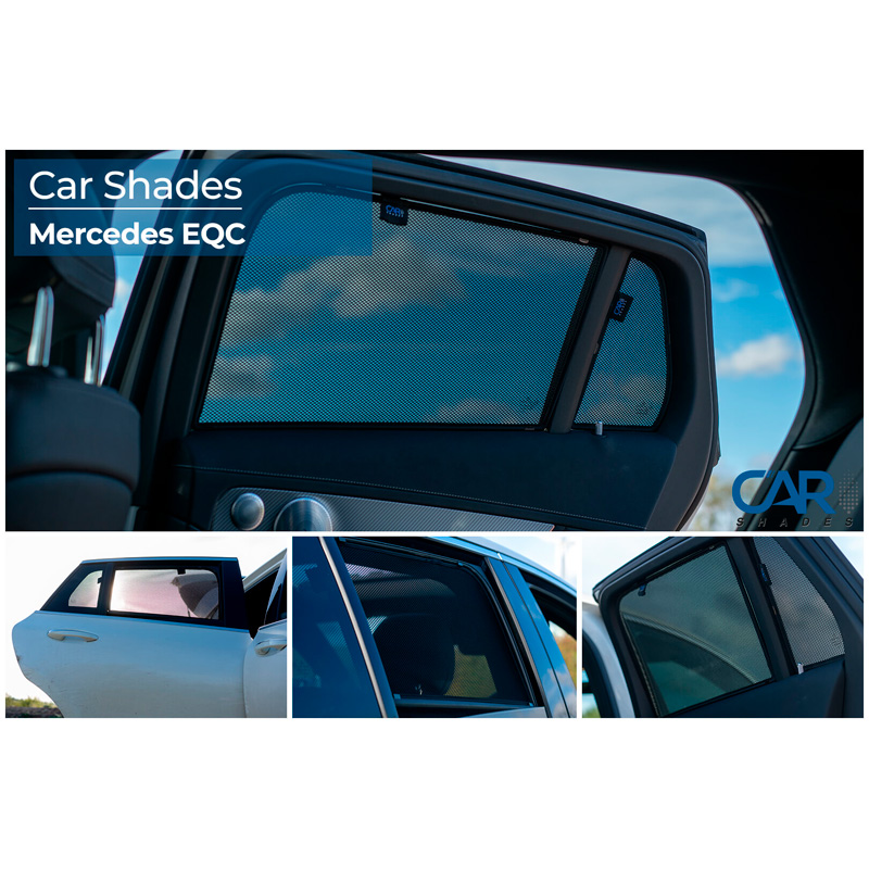 Set de Car Shades (portes arrières) sur mesure pour Mercedes EQC (N293) 2019- (4-pièces)