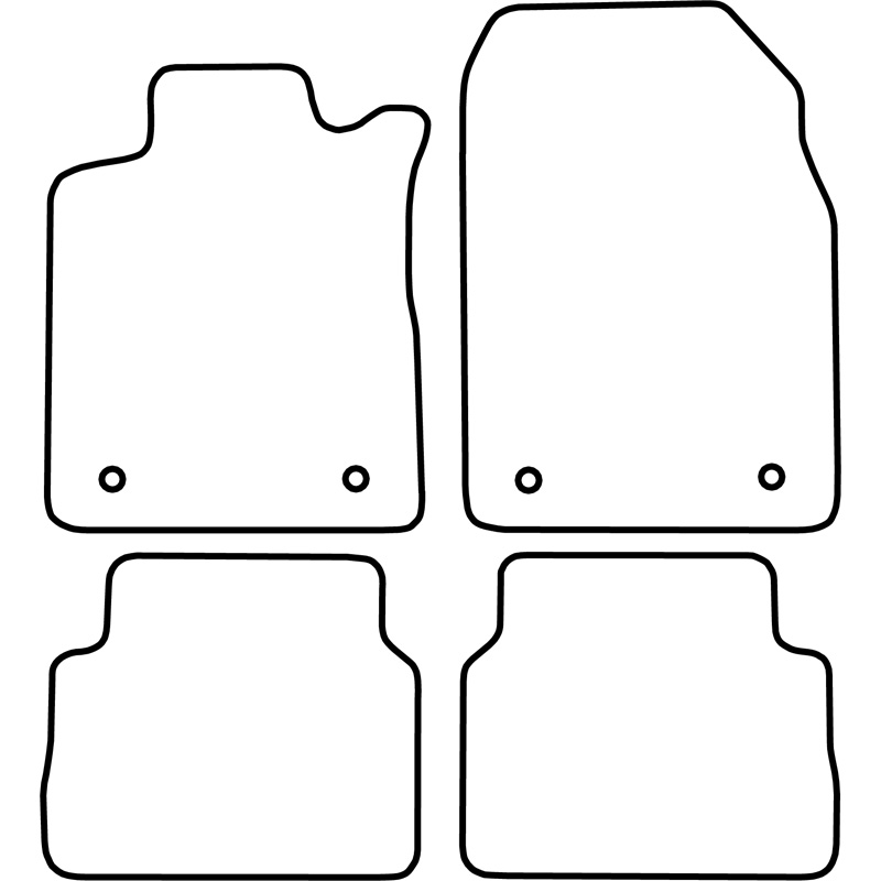 Set de tapis de sol sur mesure pour Opel Vectra C 2004-2009