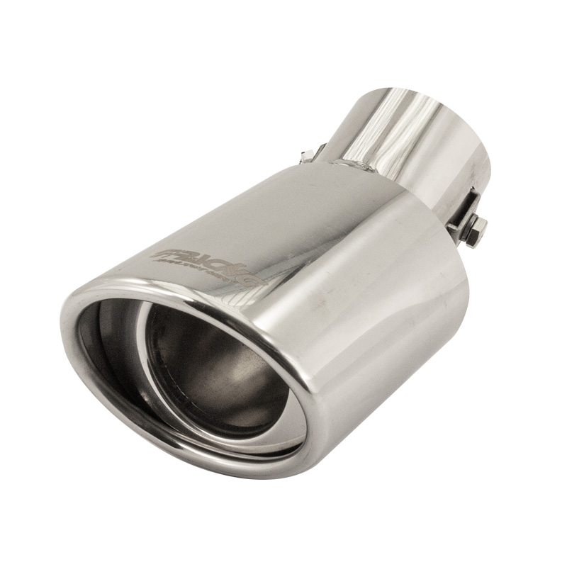 Simoni Racing Embout d'Échappement Ovale/Oblique Inox - 87x66xL150 - Montage ->48mm