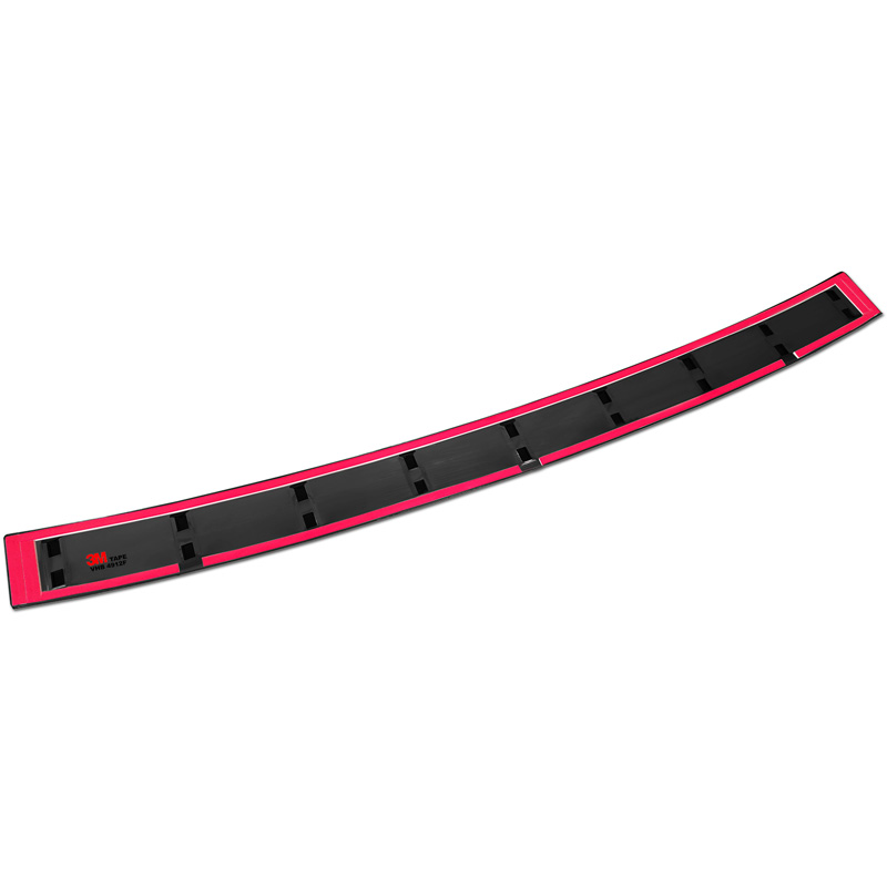 Protection de seuil arrière inox noir sur mesure pour Mercedes Classe-B (W247) 2019- (incl. AMG) 'STRONG EDITION'