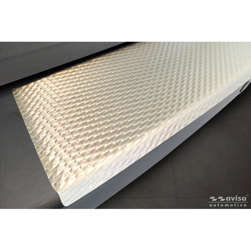 Avisa Protection de seuil arrière inox sur mesure pour Citroën Jumpy & Spacetourer / Peugeot Expert & Traveller / Toyota Proace 2016- / Opel Vivaro / Zafira Life 2019- (L1) '5WL'