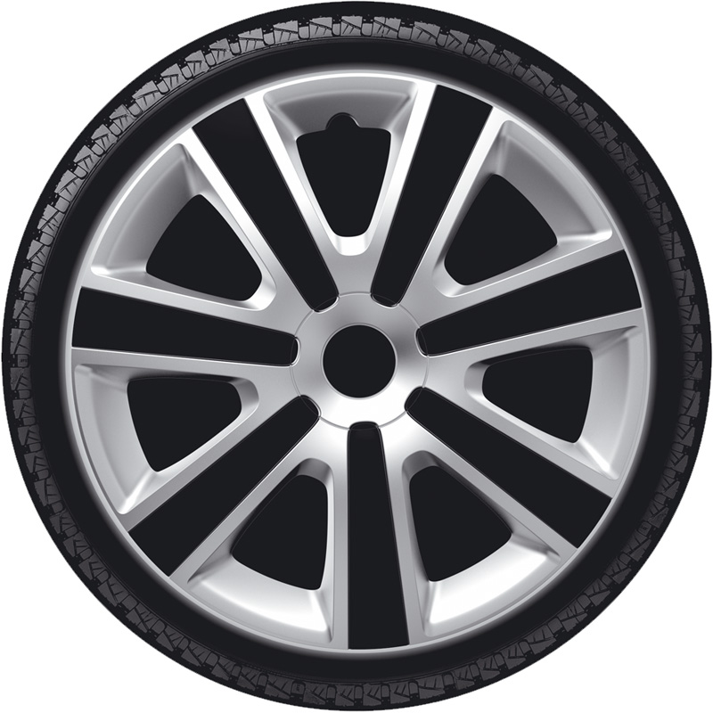 Jeu d'enjoliveurs VR 15-inch argent/noir