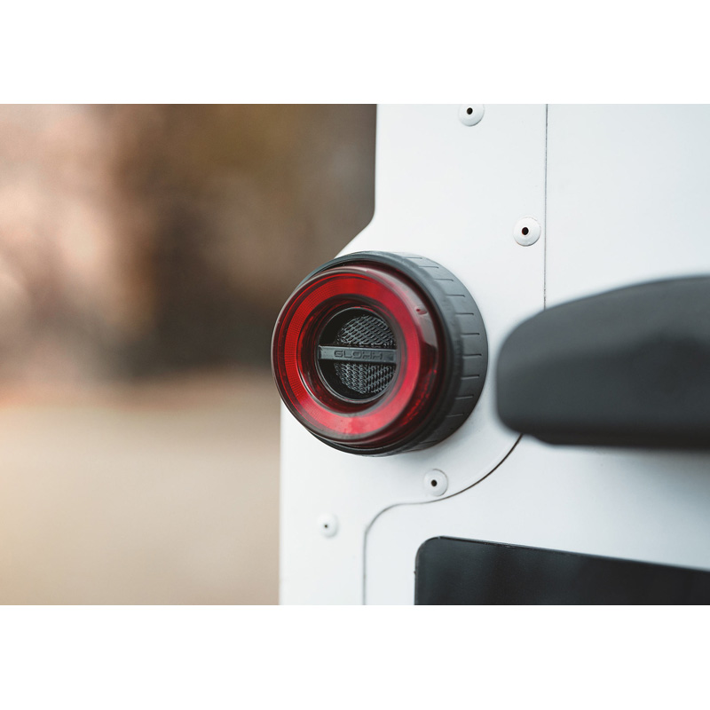 Glohh GL-2 Feux Arrières LED sur mesure pour Landrover 90/110 1983-1990 & Defender (LD) 1990-2016 - Rouge/Fumée (6-pièces)
