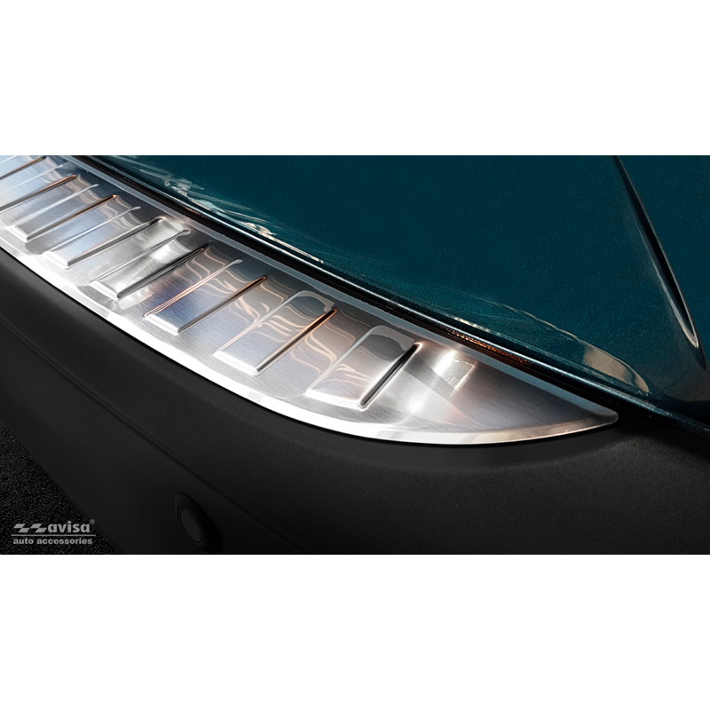 Protection de seuil arrière inox sur mesure pour Mazda CX-3 2015-2022 'Ribs'