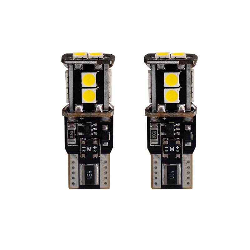 Simoni Racing T10 Ampoules 10-LED 'Canbus No-Polarity' - High Brightness Superblanc - Set de 2 pièces