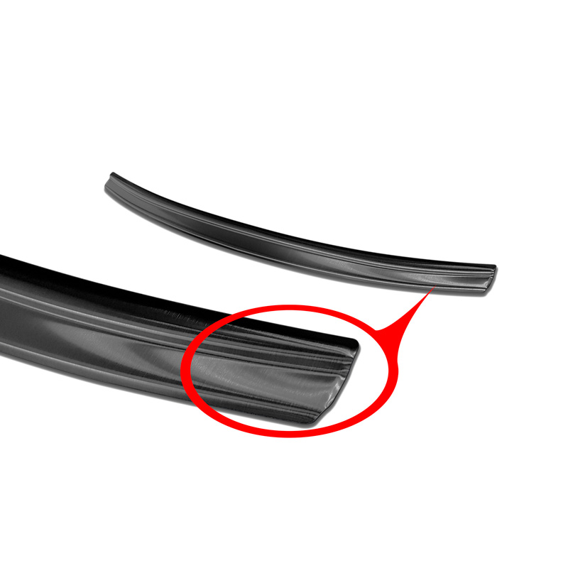 Protection de seuil arrière inox noir sur mesure pour Kia XCeed 2019-