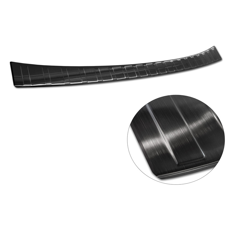 Protection de seuil arrière inox noir sur mesure pour Mercedes Citan (W420) Box/Tourer 2021- 'Ribs'