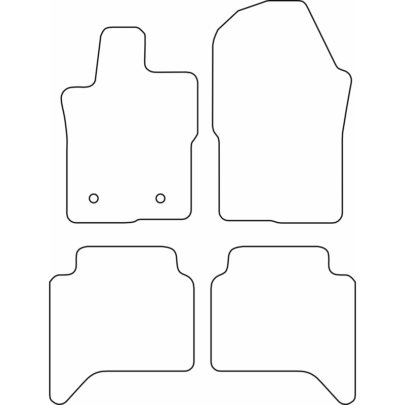 Set de tapis de sol sur mesure pour Volkswagen Amarok 2022- & Ford Raptor II 2022-
