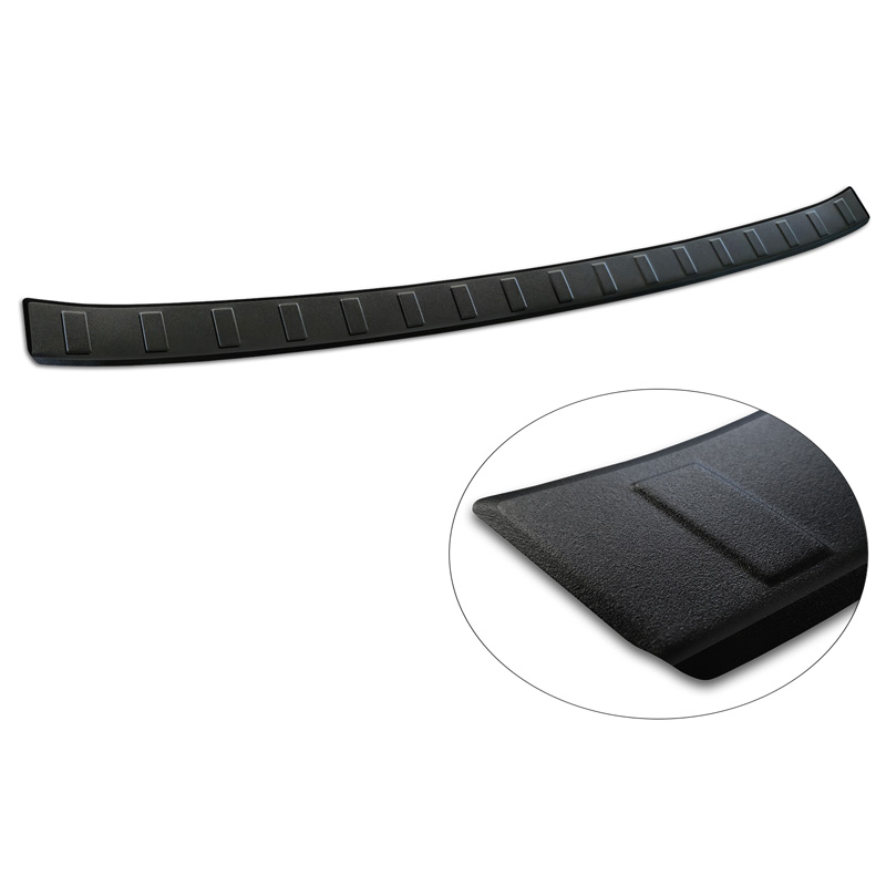 Protection de seuil arrière inox noir mat sur mesure pour Cupra Born 2021- 'Ribs'