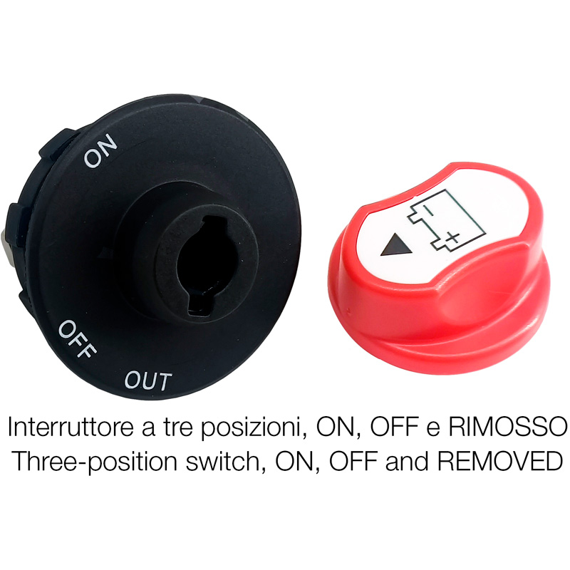 Simoni Racing Batterie déconnectée - Rouge - 12-32V/100 A