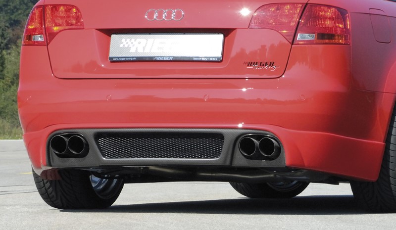 Achteraanzet Carbon look duplex Audi A4 8E B7 11.04- Rieger