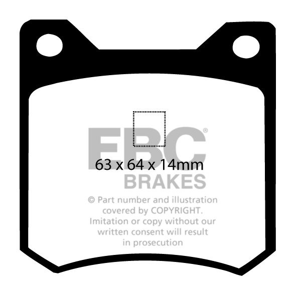 EBC Brakes CADILLAC Seville 4.6 98-2004 Remblokken achterzijde