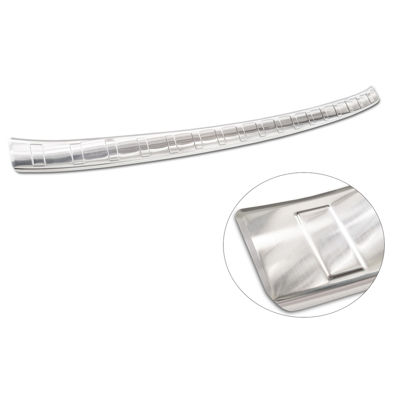 Protection de seuil arrière inox sur mesure pour Cupra Born 2021- 'Ribs'