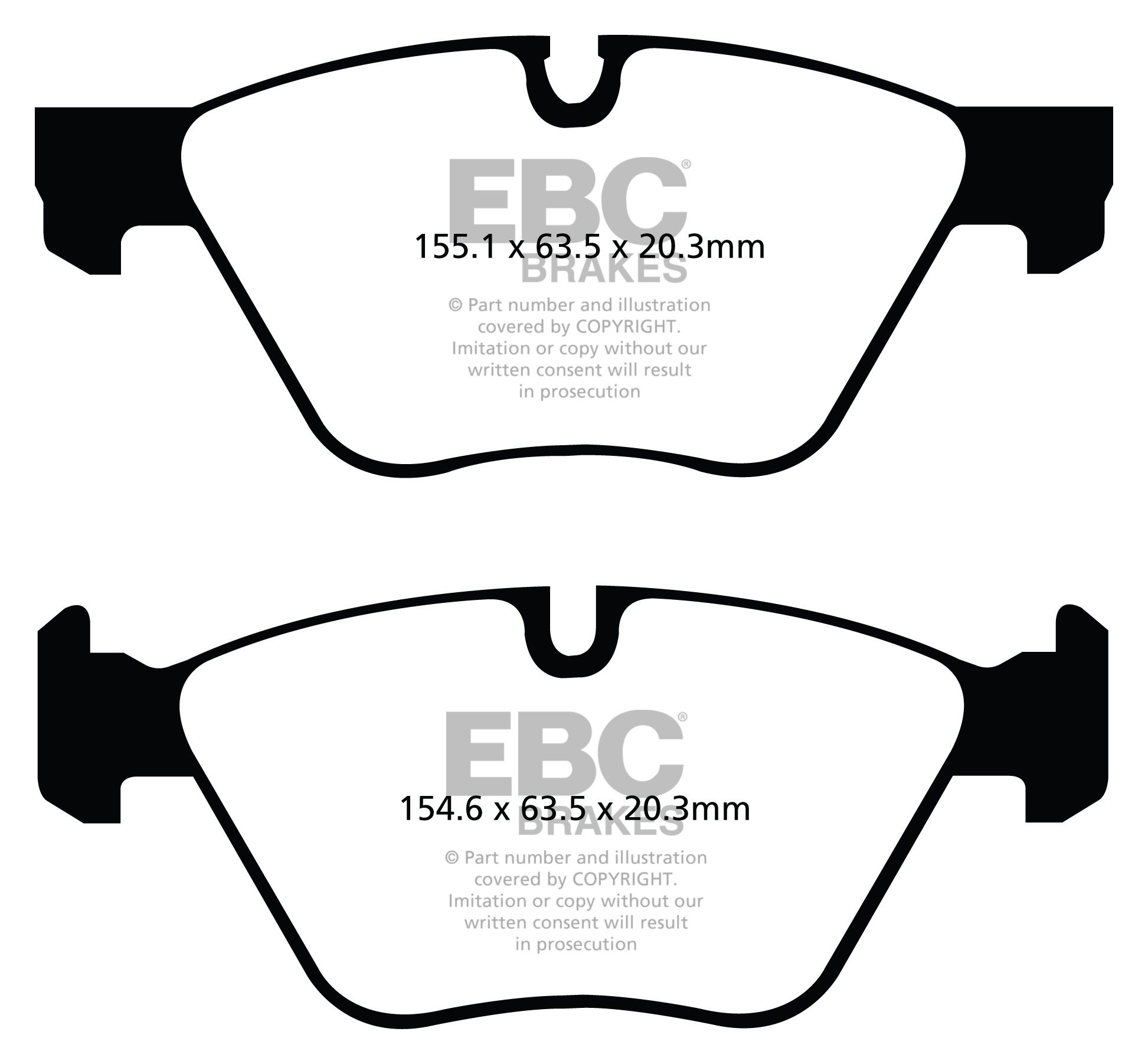 EBC Brakes BMW 316 2.0 TD (E90) 2009-.. Remblokken voorzijde