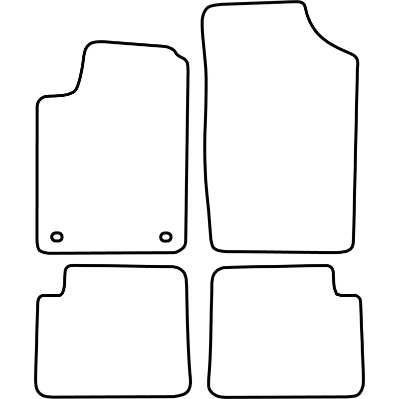 Set de tapis de sol en velours sur mesure pour Citroen Xsara 1997-2004